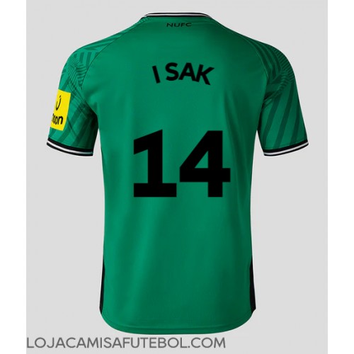 Camisa de Futebol Newcastle United Alexander Isak #14 Equipamento Secundário 2023-24 Manga Curta